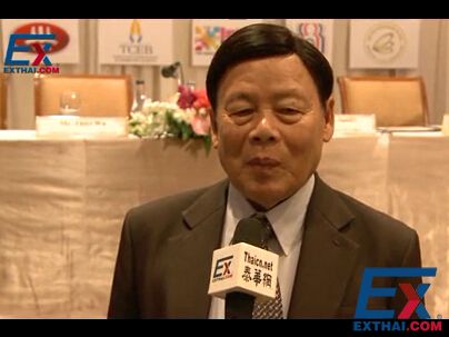 采访东盟国际贸易促进委员刘泽臣主席 2014年东盟曼谷中国进出口商品展览会 
